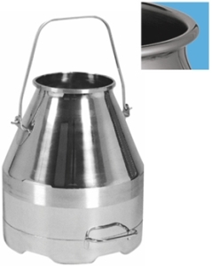Milking Machine  Milking Systems - Milking Equipment - 2609051 - S/S BUCKET 23L H145 RR - Pipeline & Portable Machines - Buckets
