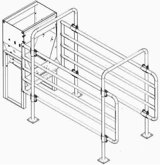 Milking Machine  Milking Systems - Milking Equipment - 5750005 - Feed St. SS W/Side Walls - Herd Management & Diagnostics - Automatic Feeding